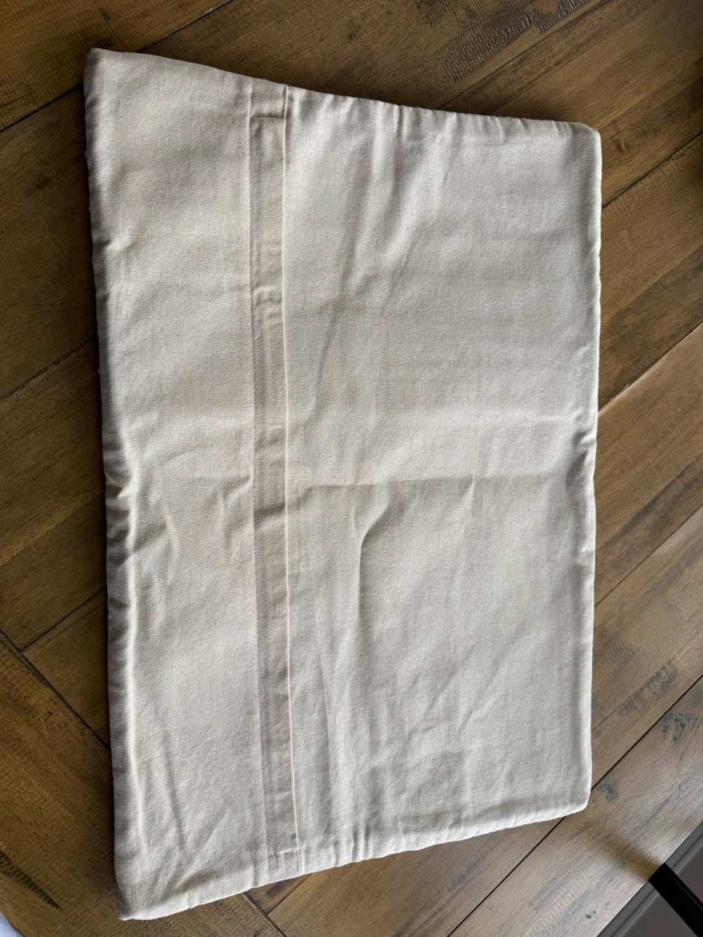 Crate&Barrel Taupe and Cream Textured Accent Pillow Cover - Picture 3 of 3